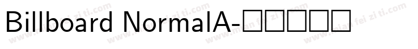 Billboard NormalA字体转换